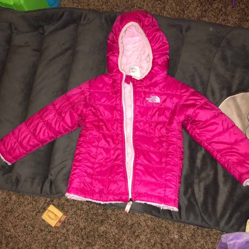 The North Face pink reversible jacket